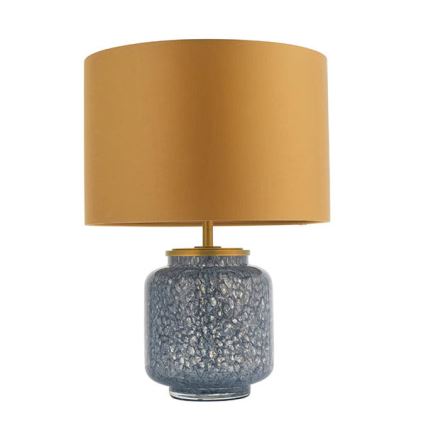 Endon 93067 - Lámpara de mesa ZINNIA 1xE27/10W/230V azul/dorada