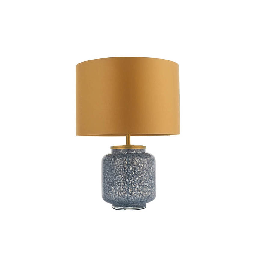 Endon 93067 - Lámpara de mesa ZINNIA 1xE27/10W/230V azul/dorada