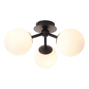 Endon 93489 - Plafón de techo para baño FRIO 3xG9/3W/230V IP44 negro