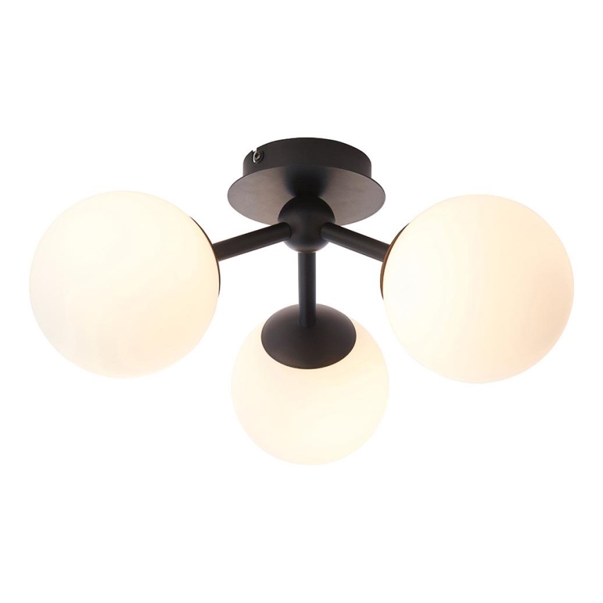 Endon 93489 - Plafón de techo para baño FRIO 3xG9/3W/230V IP44 negro