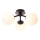 Endon 93489 - Plafón de techo para baño FRIO 3xG9/3W/230V IP44 negro