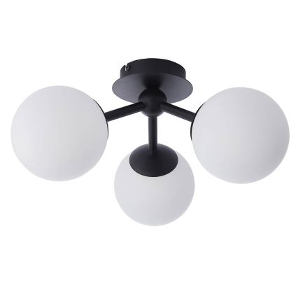 Endon 93489 - Plafón de techo para baño FRIO 3xG9/3W/230V IP44 negro