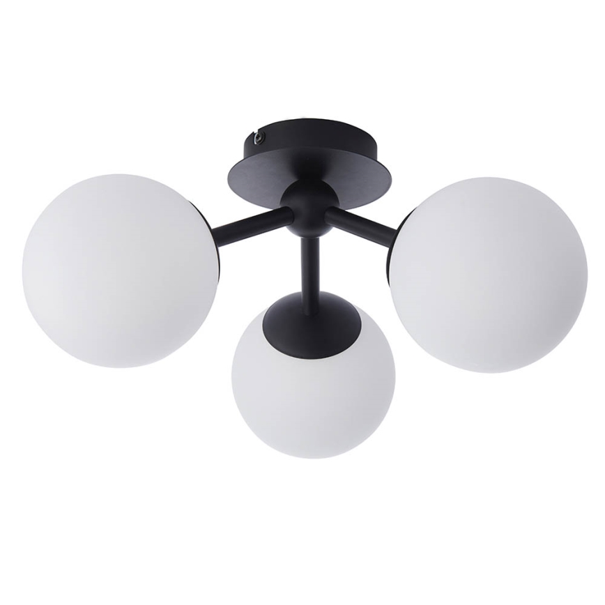 Endon 93489 - Plafón de techo para baño FRIO 3xG9/3W/230V IP44 negro