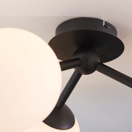Endon 93489 - Plafón de techo para baño FRIO 3xG9/3W/230V IP44 negro