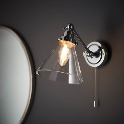 Endon 93853 - Aplique de baño FARADAY 1xG9/3W/230V IP44 cromo brillante