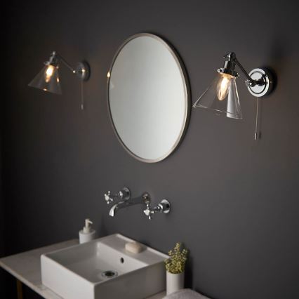 Endon 93853 - Aplique de baño FARADAY 1xG9/3W/230V IP44 cromo brillante
