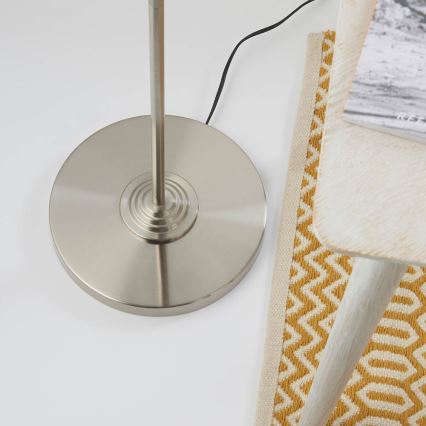 Endon 94359 - Lámpara de pie HIGHCLERE 3xE14/40W/230V beige/cromo brillante diá. 47 cm