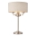 Endon 94369 - Lámpara de mesa HIGHCLERE 3xE14/18W/230V beige/cromo mate diá. 32 cm