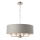 Endon 94415 - Lámpara colgante con cadena HIGHCLERE 8xE14/40W/230V gris/cromo brillante diá. 70 cm