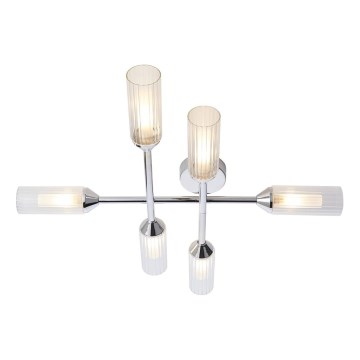 Endon 95045 - Lámpara de techo para el baño NATORI 6xG9/3W/230V IP44 cromo brillante