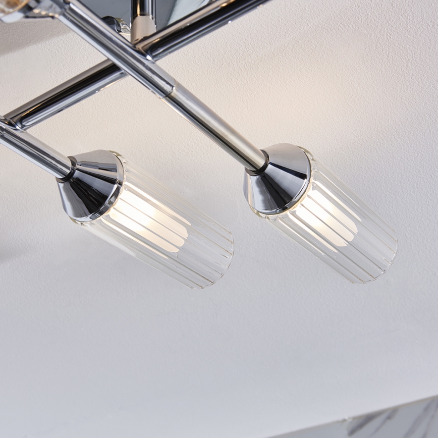 Endon 95045 - Lámpara de techo para el baño NATORI 6xG9/3W/230V IP44 cromo brillante