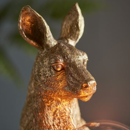 Endon 95075 - Lámpara de mesa KANGAROO 1xE27/10W/230V dorada