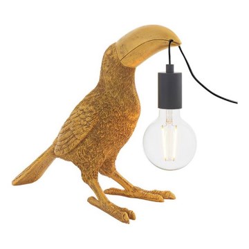 Endon 95077 - Lámpara de mesa TOCO TOUCAN 1xE27/10W/230V dorado