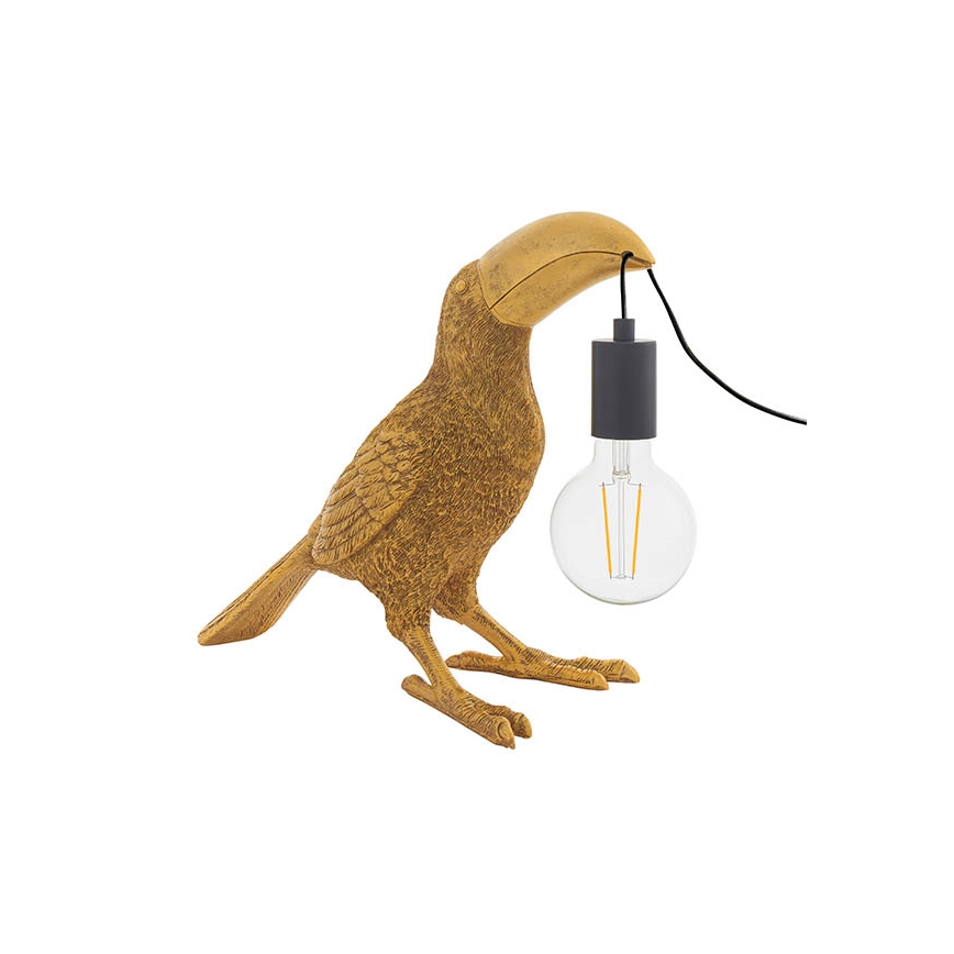 Endon 95077 - Lámpara de mesa TOCO TOUCAN 1xE27/10W/230V dorado