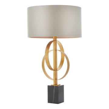 Endon 95213 - Lámpara de mesa 1xE27/10W/230V gris/latón/negro