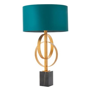 Endon 95221 - Lámpara de mesa 1xE27/10W/230V azul/latón/negro