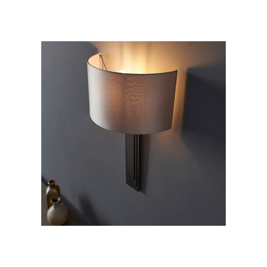 Endon 95271 - Aplique CARLTON 1xE27/10W/230V bronce