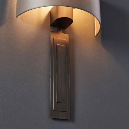 Endon 95271 - Aplique CARLTON 1xE27/10W/230V bronce