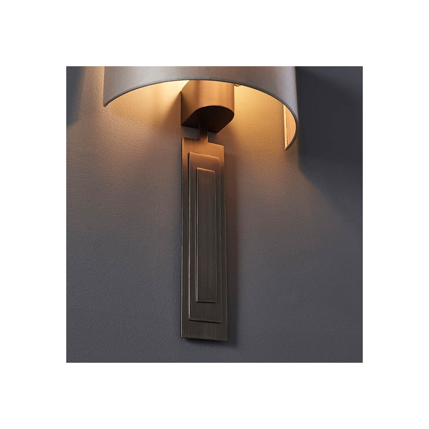 Endon 95271 - Aplique CARLTON 1xE27/10W/230V bronce