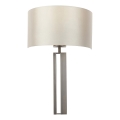 Endon 95449 - Aplique de pared 1xE27/10W/230V beige/cromo mate