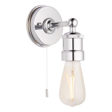 Endon 95505 - Aplique de pared para baño MILLER 1xE27/6W/230V IP44 cromo brillante