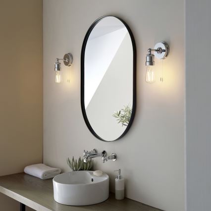 Endon 95505 - Aplique de pared para baño MILLER 1xE27/6W/230V IP44 cromo brillante
