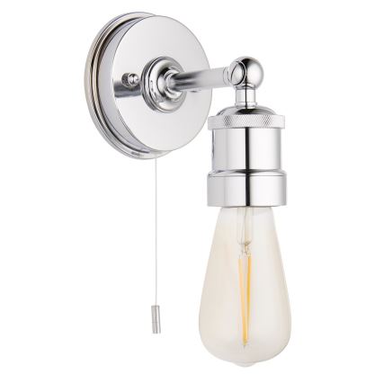 Endon 95505 - Aplique de pared para baño MILLER 1xE27/6W/230V IP44 cromo brillante