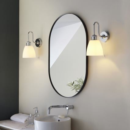 Endon 95506 - Aplique de pared para baño PIPER 1xE27/10W/230V IP44 cromo brillante
