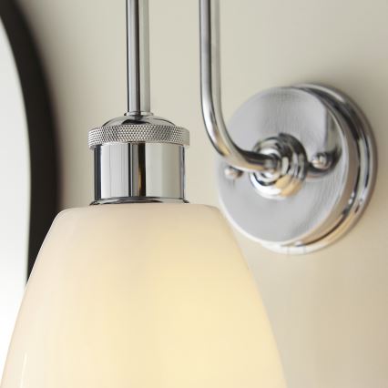 Endon 95506 - Aplique de pared para baño PIPER 1xE27/10W/230V IP44 cromo brillante