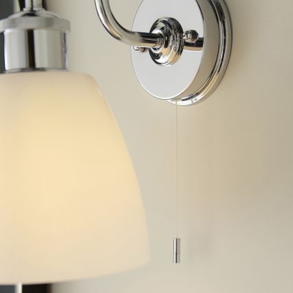 Endon 95506 - Aplique de pared para baño PIPER 1xE27/10W/230V IP44 cromo brillante