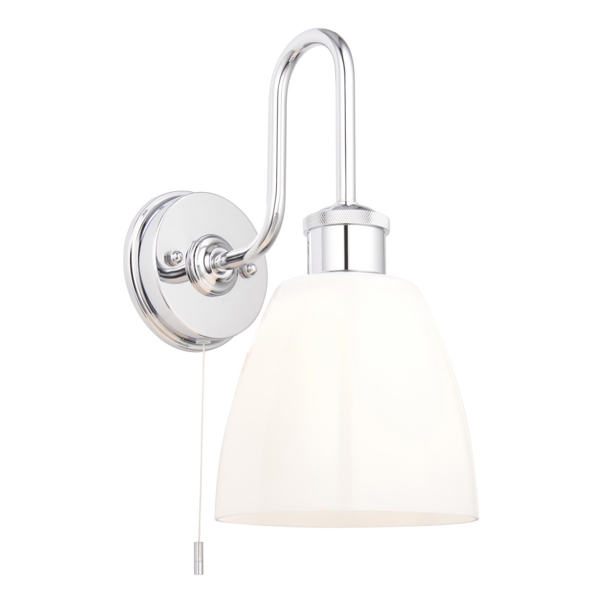Endon 95506 - Aplique de pared para baño PIPER 1xE27/10W/230V IP44 cromo brillante