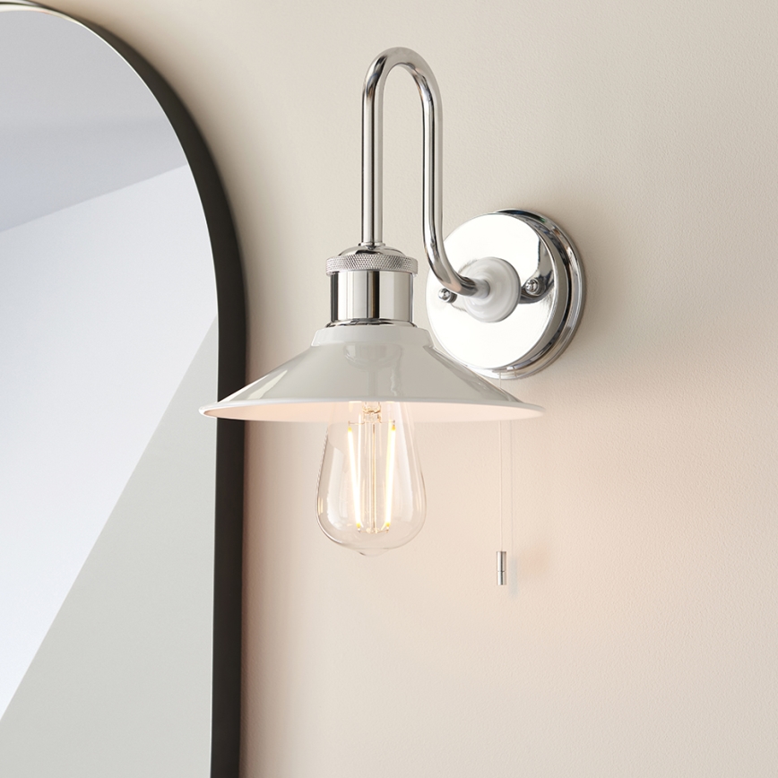Endon 95508 - Aplique de pared para baño MARIS 1xE27/6W/230V IP44 cromo brillante