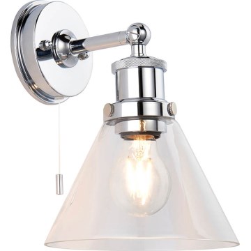 Endon 95513- Aplique de pared para baño TOULON 1xE27/10W/230V IP44 cromo brillante