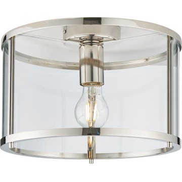 Endon 96150 - Luminaria de techo HOPTON 1xE27/10W/230V acabado cromado brillante