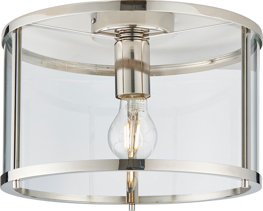 Endon 96150 - Luminaria de techo HOPTON 1xE27/10W/230V acabado cromado brillante
