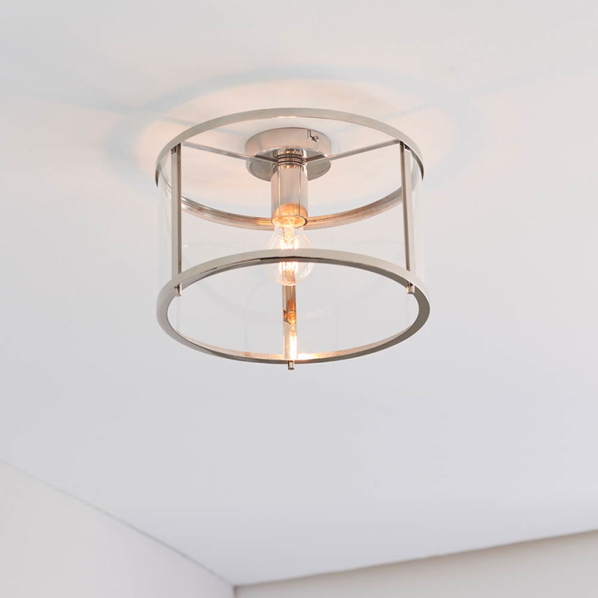 Endon 96150 - Luminaria de techo HOPTON 1xE27/10W/230V acabado cromado brillante