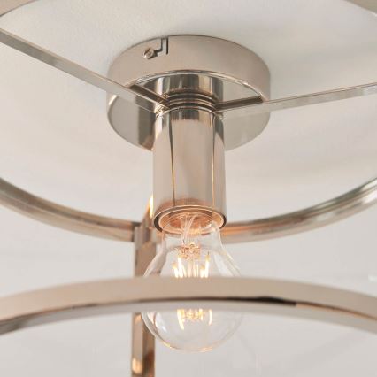 Endon 96150 - Luminaria de techo HOPTON 1xE27/10W/230V acabado cromado brillante