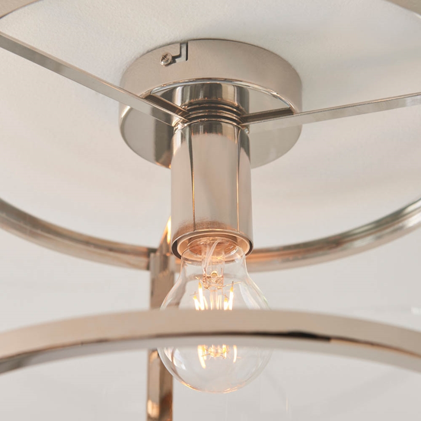 Endon 96150 - Luminaria de techo HOPTON 1xE27/10W/230V acabado cromado brillante