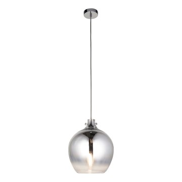 Endon 96442 - Lámpara colgante PANTHER 1xE27/10W/230V cromo brillante/ahumado