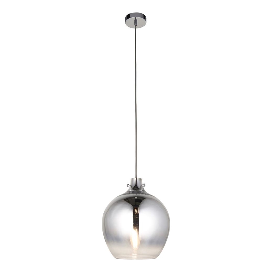 Endon 96442 - Lámpara colgante PANTHER 1xE27/10W/230V cromo brillante/ahumado