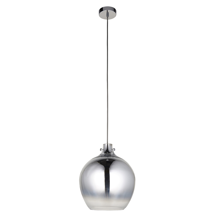 Endon 96442 - Lámpara colgante PANTHER 1xE27/10W/230V cromo brillante/ahumado
