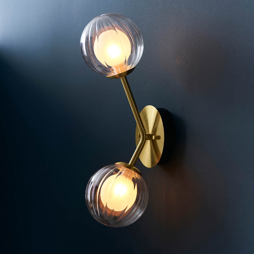 Endon 96691 - Aplique de pared NORTHWEST 2xG9/3W/230V dorado