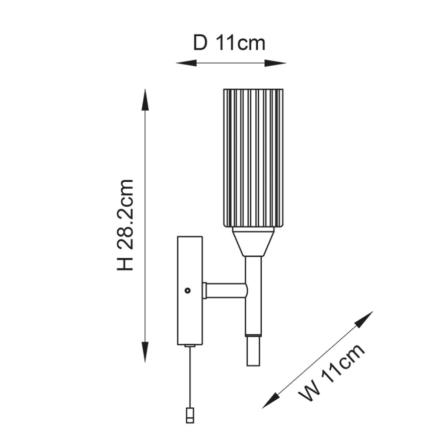Endon 97171 - Aplique de baño NATORI 1xG9/3W/230V IP44 cromo brillante