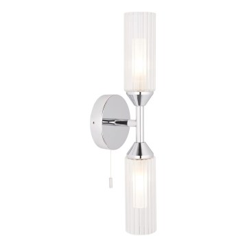 Endon 97172 - Aplique de pared para baño NATORI 2xG9/3W/230V IP44 cromo brillante