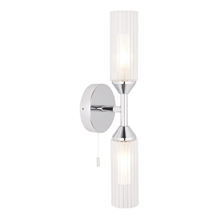Endon 97172 - Aplique de pared para baño NATORI 2xG9/3W/230V IP44 cromo brillante