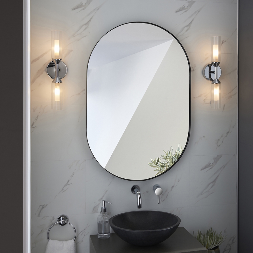 Endon 97172 - Aplique de pared para baño NATORI 2xG9/3W/230V IP44 cromo brillante