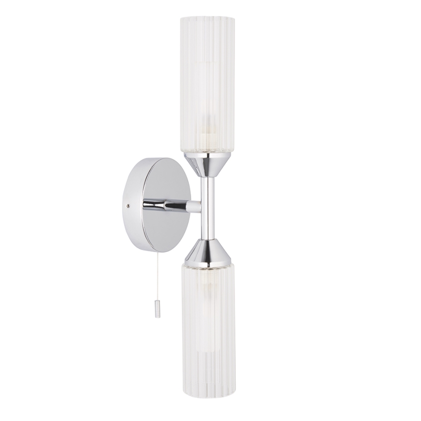 Endon 97172 - Aplique de pared para baño NATORI 2xG9/3W/230V IP44 cromo brillante