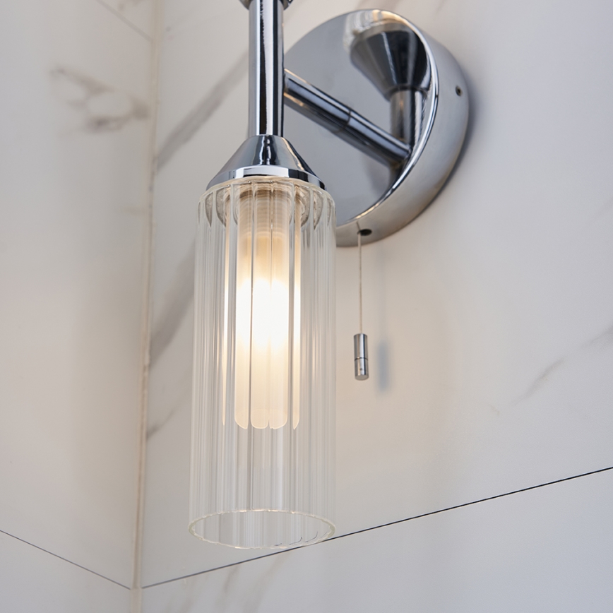 Endon 97172 - Aplique de pared para baño NATORI 2xG9/3W/230V IP44 cromo brillante