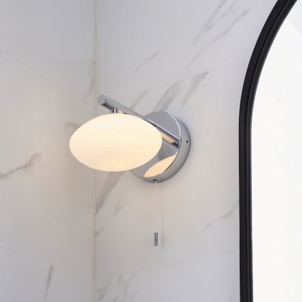 Endon 97181 - Aplique de pared para baño MOBIAS 1xG9/3W/230V IP44 cromo brillante