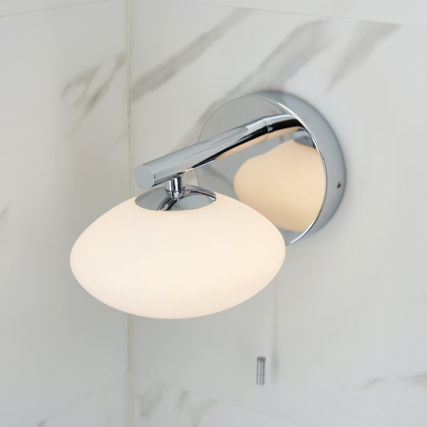 Endon 97181 - Aplique de pared para baño MOBIAS 1xG9/3W/230V IP44 cromo brillante
